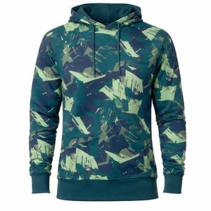 Size S Gymshark Men’s Green Camo Graphic Pullover Hoodie Sweatshirt